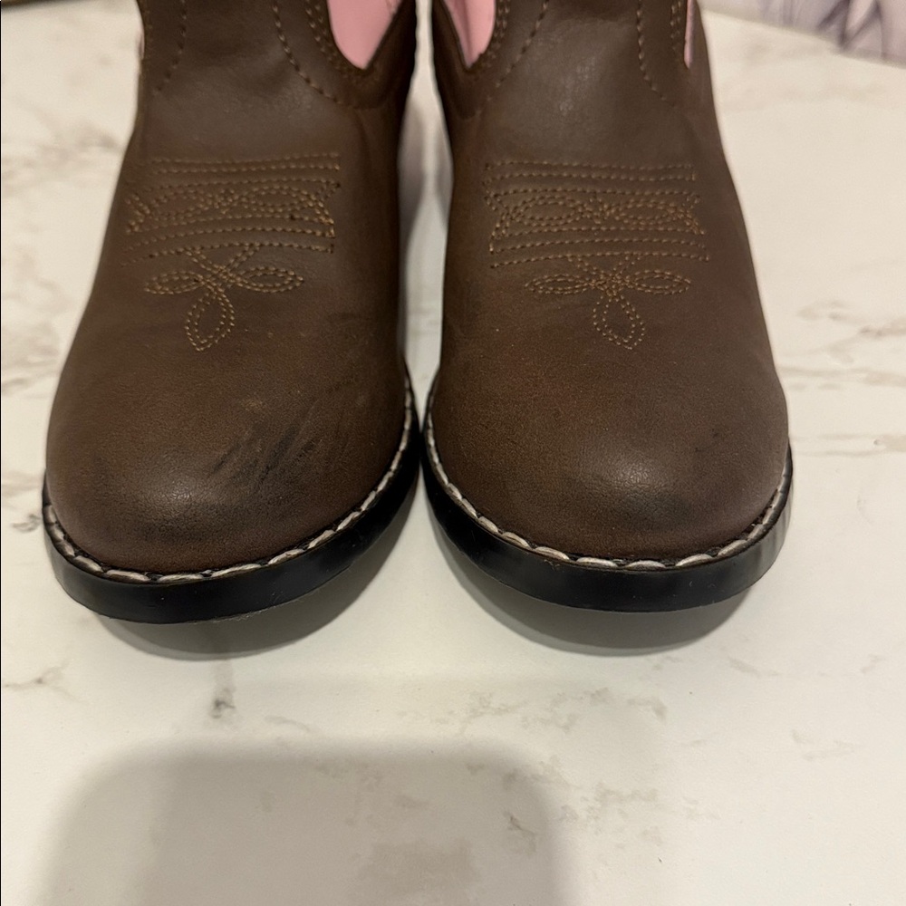 Smoky Mountain Boots Girls Youth Monterey Western‎ Brown Pink Size 3.5 - Picture 10 of 10